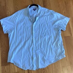 croft & barrow Light Blue Short-Sleeve Button-Down Shirt